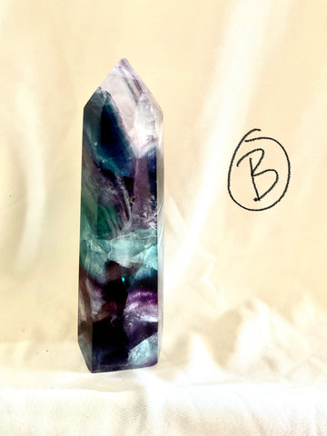 Rainbow Fluorite Small Point