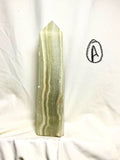 Banded Green Onyx Medium Towers