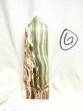 Banded Green Onyx Medium Towers